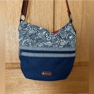 Sakroots blue paisley, crossbody purse